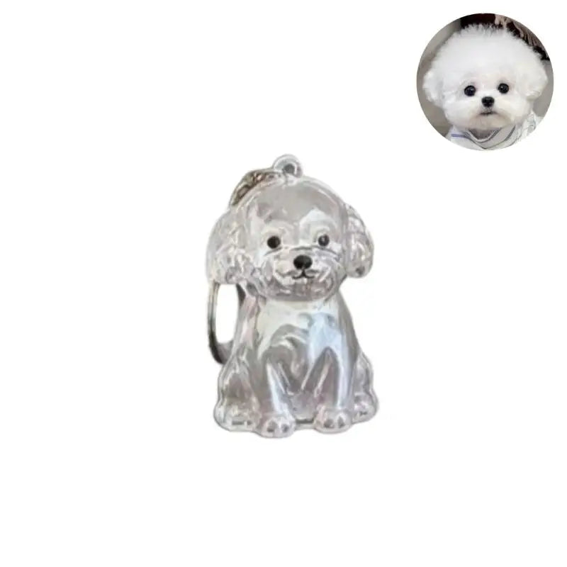Diy Bag Charm Handmade Pet Hair Memorial Keychain Keepsake Pendant for Dog Fur - Personalized Pet Loss Gift for Dog Lovers Pi-Mart