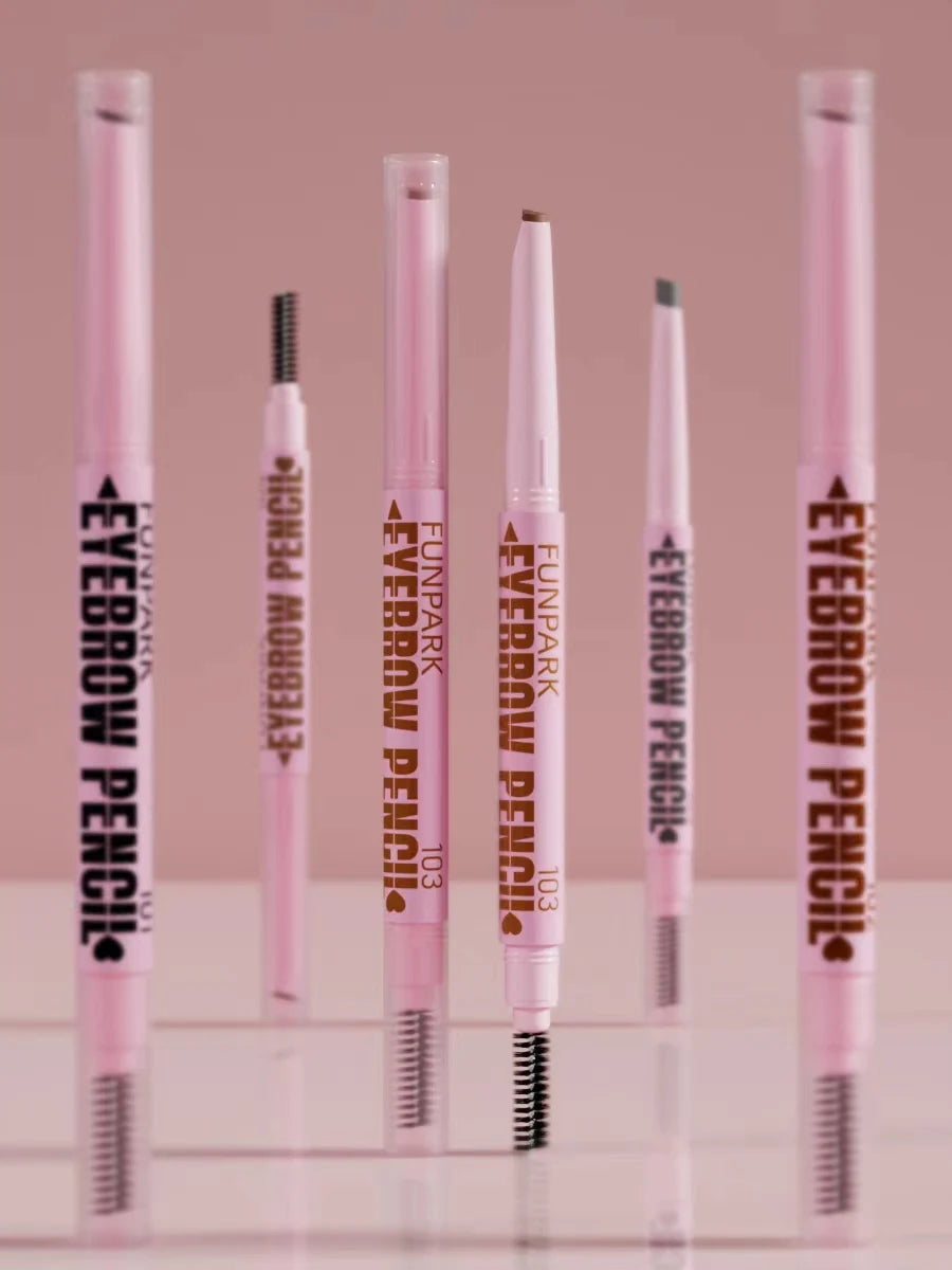 2 in1 Eyebrow pencil professional Cosmetics makeup for women 5 Colors Waterproof Eyebrow Tattoo brush Long Lasting eyebrow pen Pi-Mart