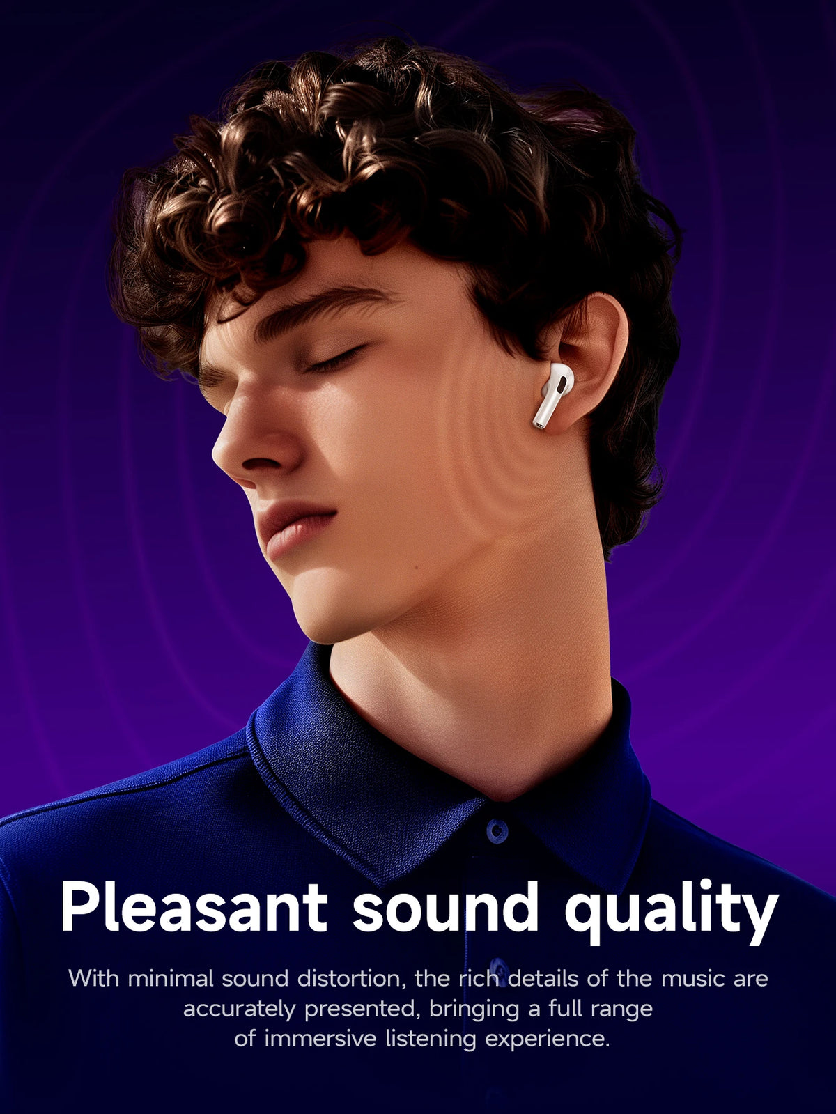 HOCO EW72 Wirelss Bluetooth 5.4 ANC Noise Reduction Earphone With LED Full Touch Smart Screen Charging Box Music Sports Earbuds Pi-Mart