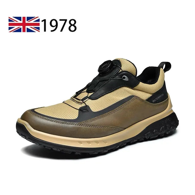 Fashion Waterproof Hiking Shoes Men's Climbing Shoes Anti-collision Fashion Outdoor Casual Lace-up Sneakers Pi-Mart