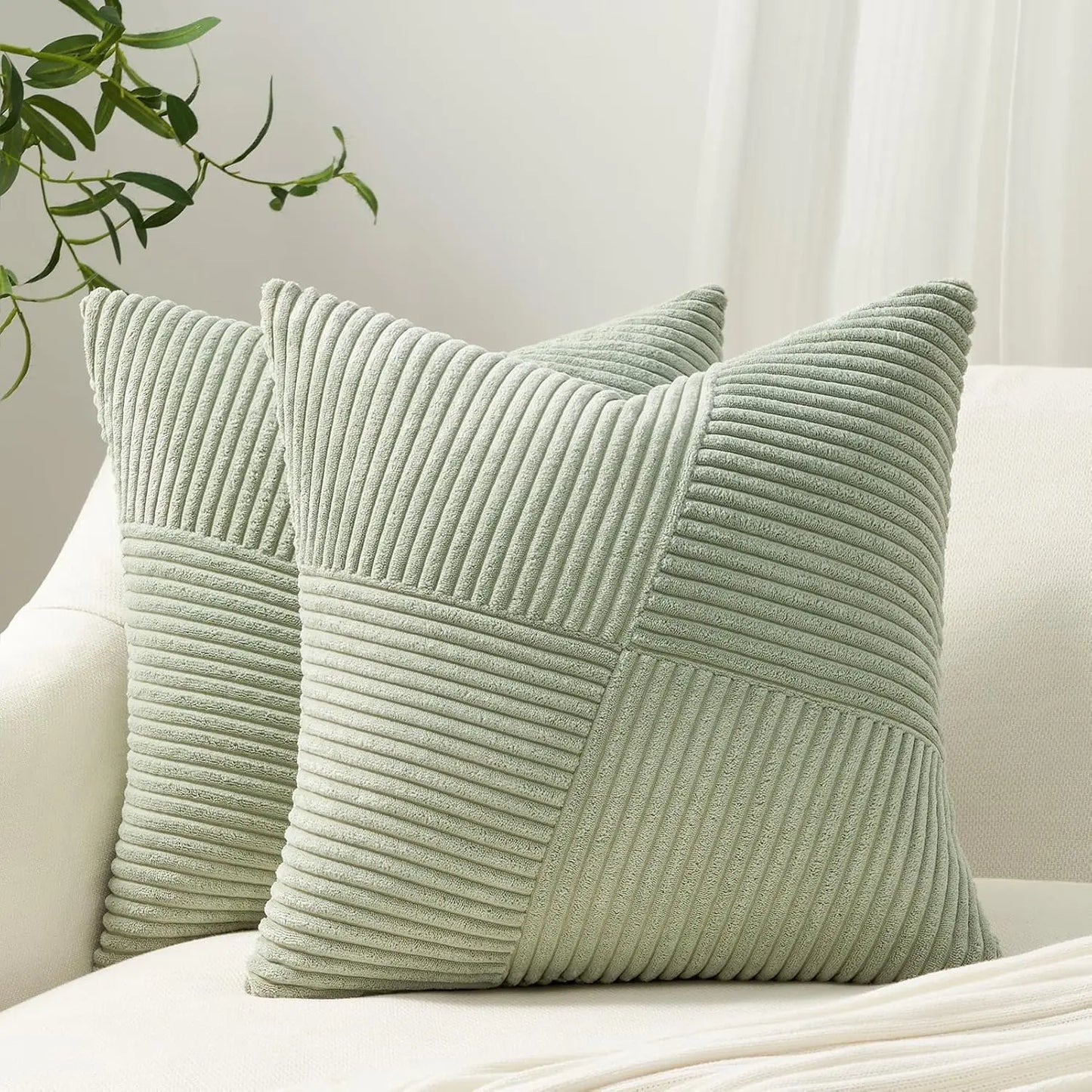 2025 New Spring Decorative Throw Pillow Covers Corduroy Boho Windmill Textured Cushion Cover 45x45CM Pillowcases Home Decor Pi-Mart