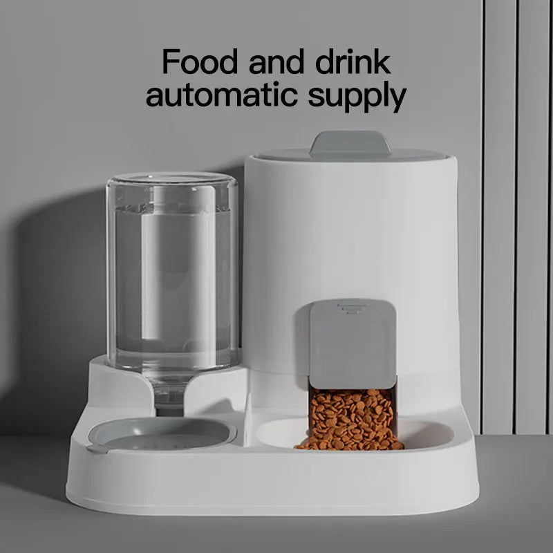 Automatic Gravity Cat Water Dispenser Feeder Spill-Proof Large Capacity One-Piece Design Pet Supplies Pi-Mart