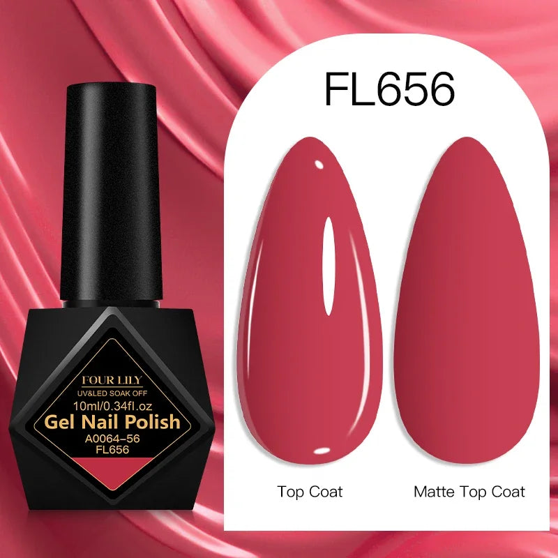 10ml Gel Nail Polish 162 Colors Nail Supplies Vernis Semi Permanent Nail Art Manicure Soak Off LED UV Gel Nail Varnishes Summer Tri Light Beauty