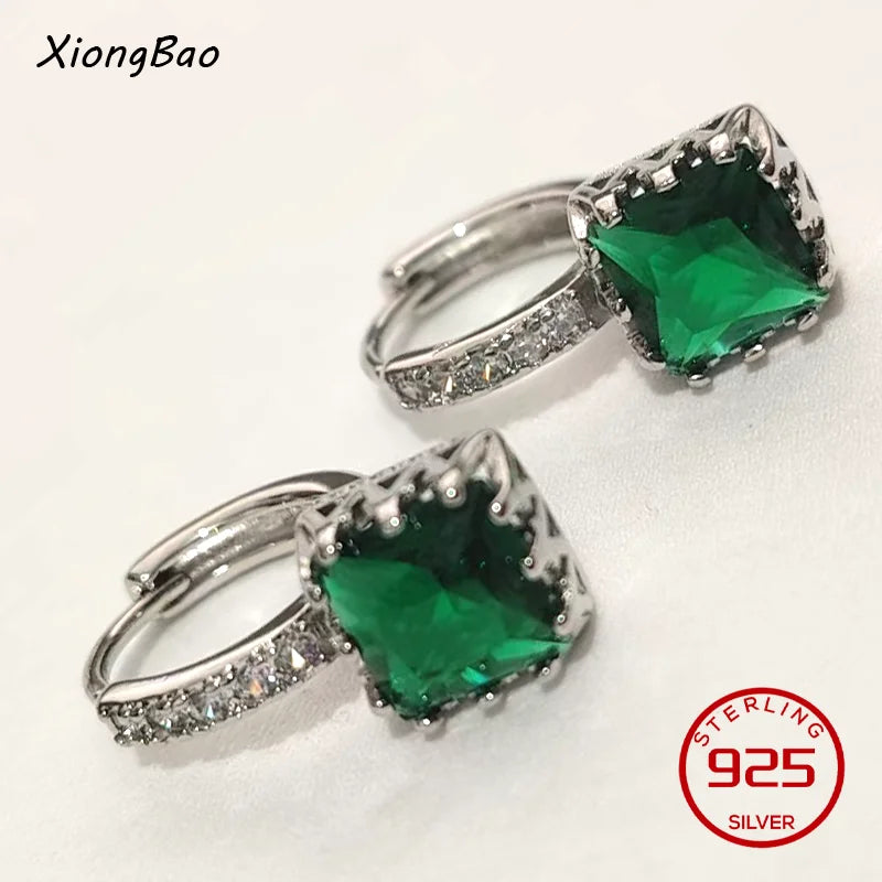 925 Sterling Silver Earrings New Women Elegant Temperament Sterling Anniversary Gift Fashion Jewelry Accessories Geometric Ears Pi-Mart