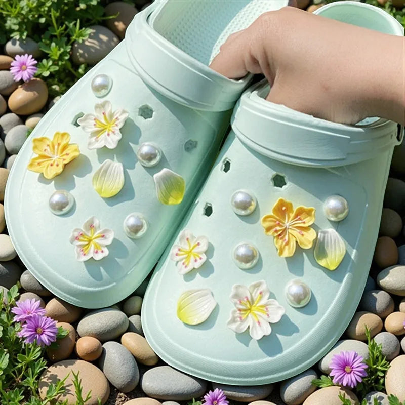 Hot Fashion Shoe Charms for Creative Branches and Flowers Clogs Shoe Buckle Cute Shoe Accessories Decoration for Girls Gift Pi-Mart