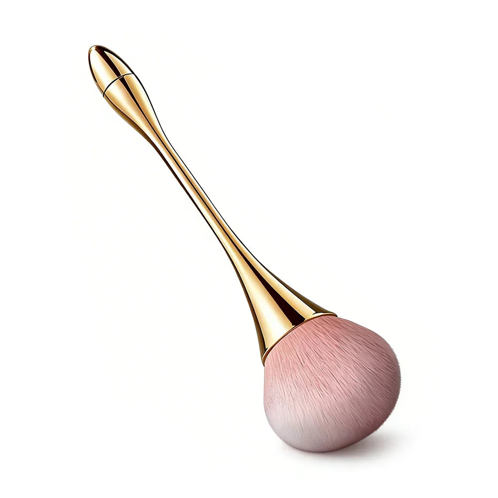 Small Fluffy Soft Powder Brush for Blush & Setting Powder, Waist Design Beauty Tool Tri Light Beauty