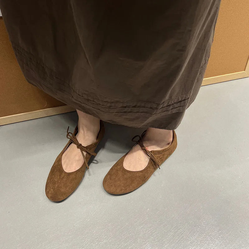 Fashion Butterfly-Knot  Women Flats With Shoes Casual Female Soft Footwear Round Toe Ladies Flats Slip On Shoes Pi-Mart