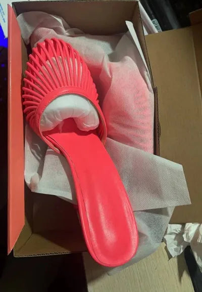 2026 New Sexy Women's Open Toe Mule Sandals - Slip On Stiletto Heels for Wedding/Party, Summer Breathable Comfort Dressy Shoes LadyShow.Store