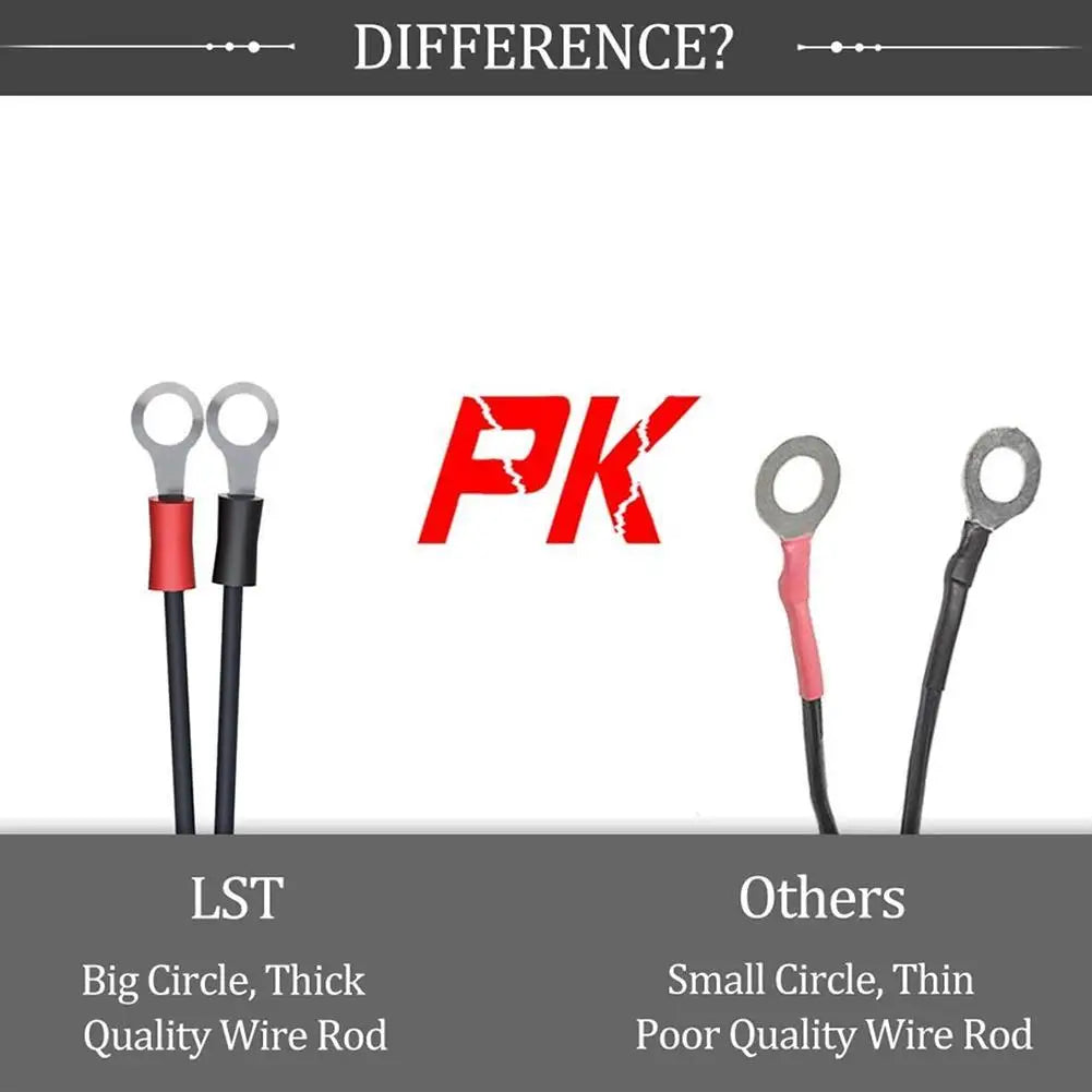 Charger Cable For Motorcycle Battery Terminal To SAE Quick Extension Cable With 10A Fuse O Connector Battery Charger Adapter Pi-Mart