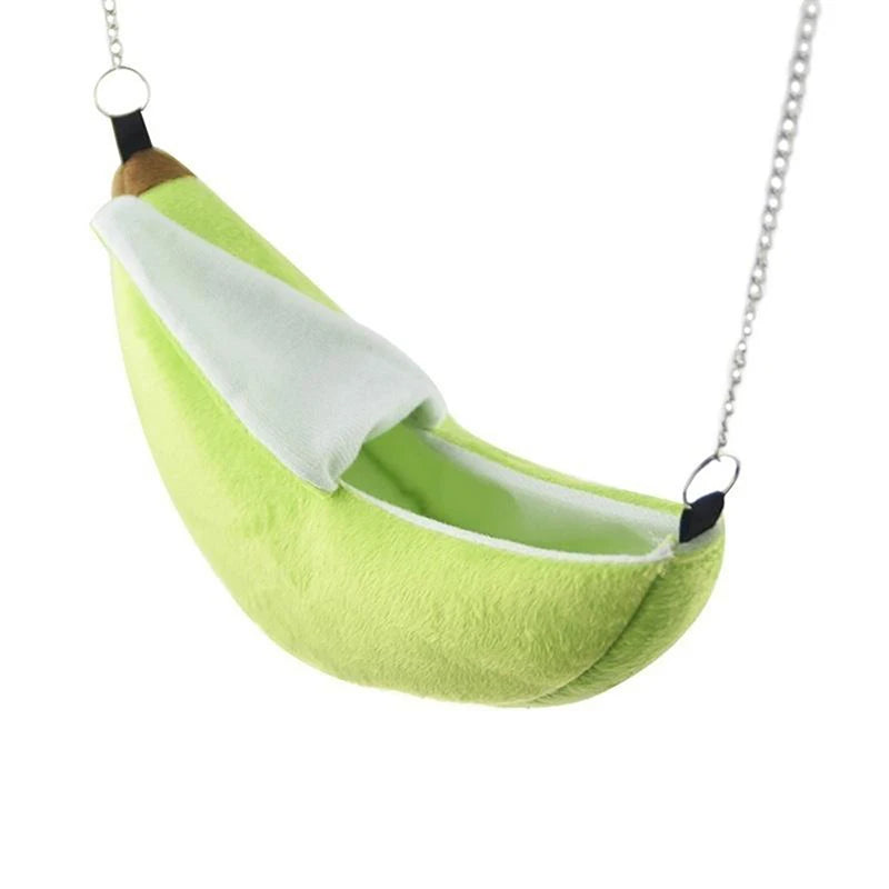 Hamster cotton nest banana Shape House Hammock Bunk Bed House Toys Cage For Sugar Glider Hamster Small Animal Bird Pet Supplies Pi-Mart