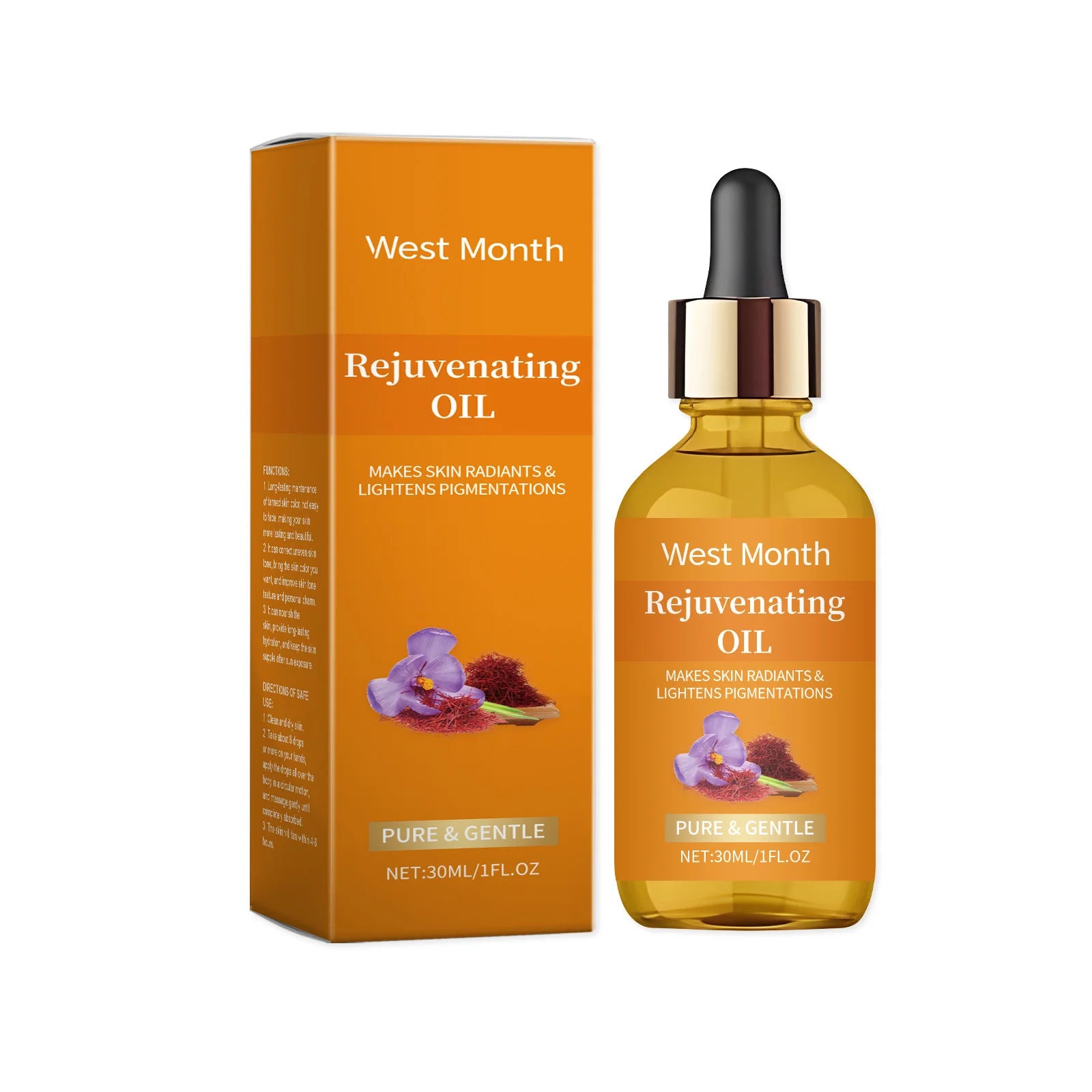 Saffron Serum Anti Wrinkle Lifting Firm Moisturize Smooth Soften Increasing Skin Elasticity Prevent Dryness Facial Essential Oil Pi-Mart