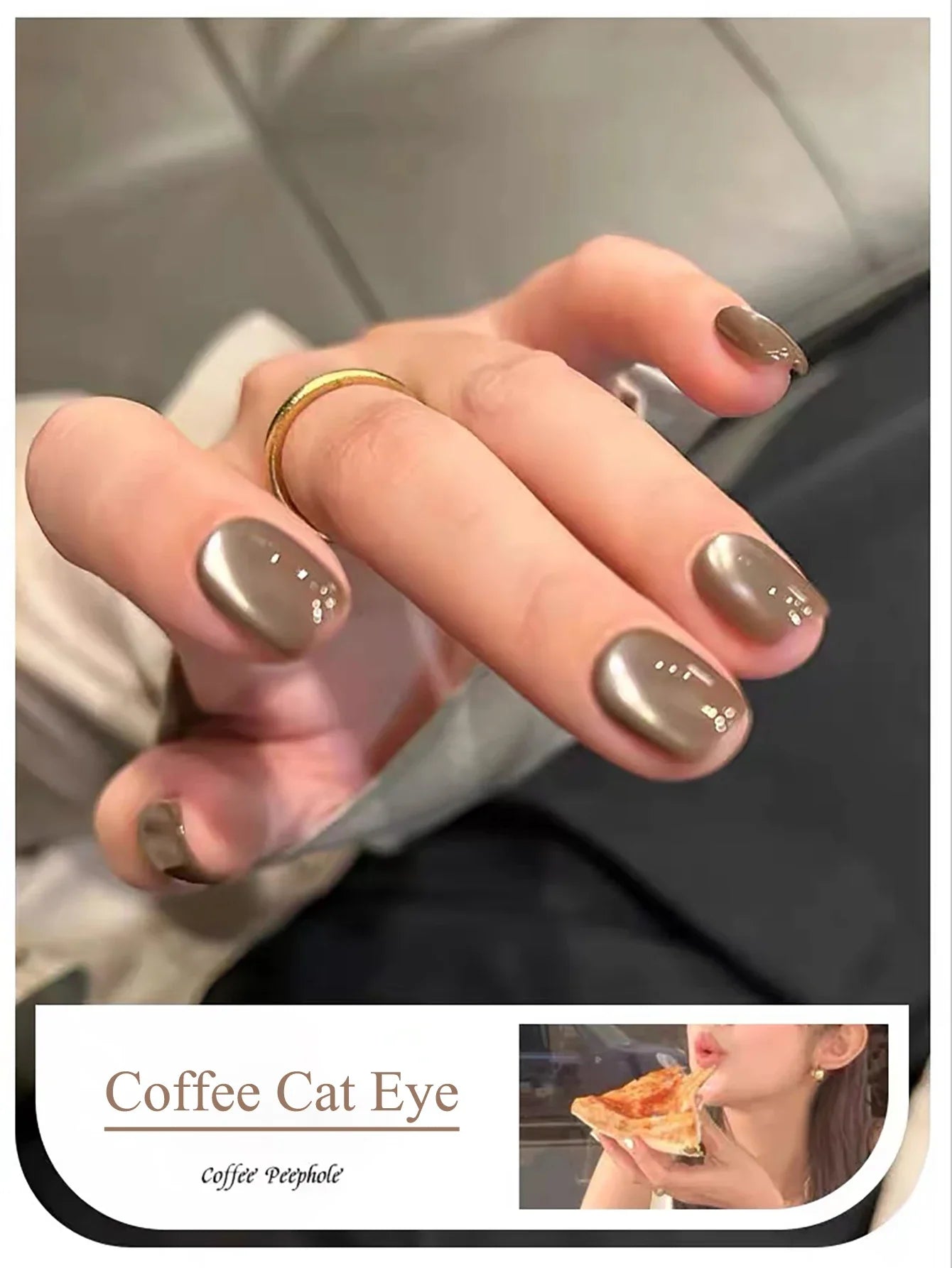 WS Black Glass Cat Magnetic Gel Nail Polish Punk Style Nail Art Manicure Varnis Semi Permanent Gel for Winter Nail Supplies Tri Light Beauty
