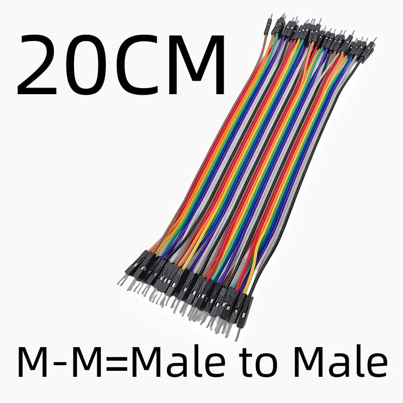 40-120pcs Dupont Line 10CM 20CM 30CM 40Pin Male to Male + Male to Female Female to Female Jumper Wire Dupont Cable for  DIY KIT Pi-Mart