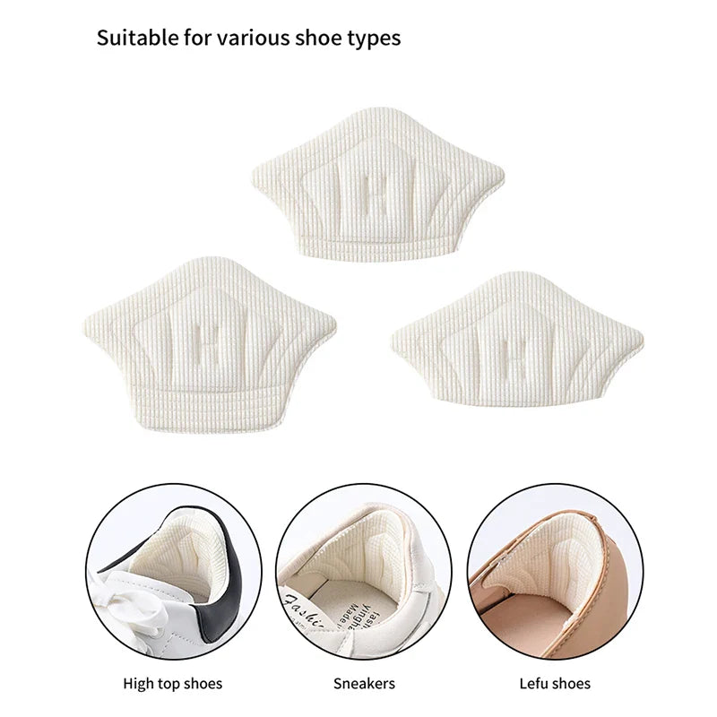 3pairs/6pairs Insoles Patch Heel Pads for Sport Shoes Back Sticker Adjustable Size Antiwear Feet Pad Cushion Insert Insole LadyShow.Store