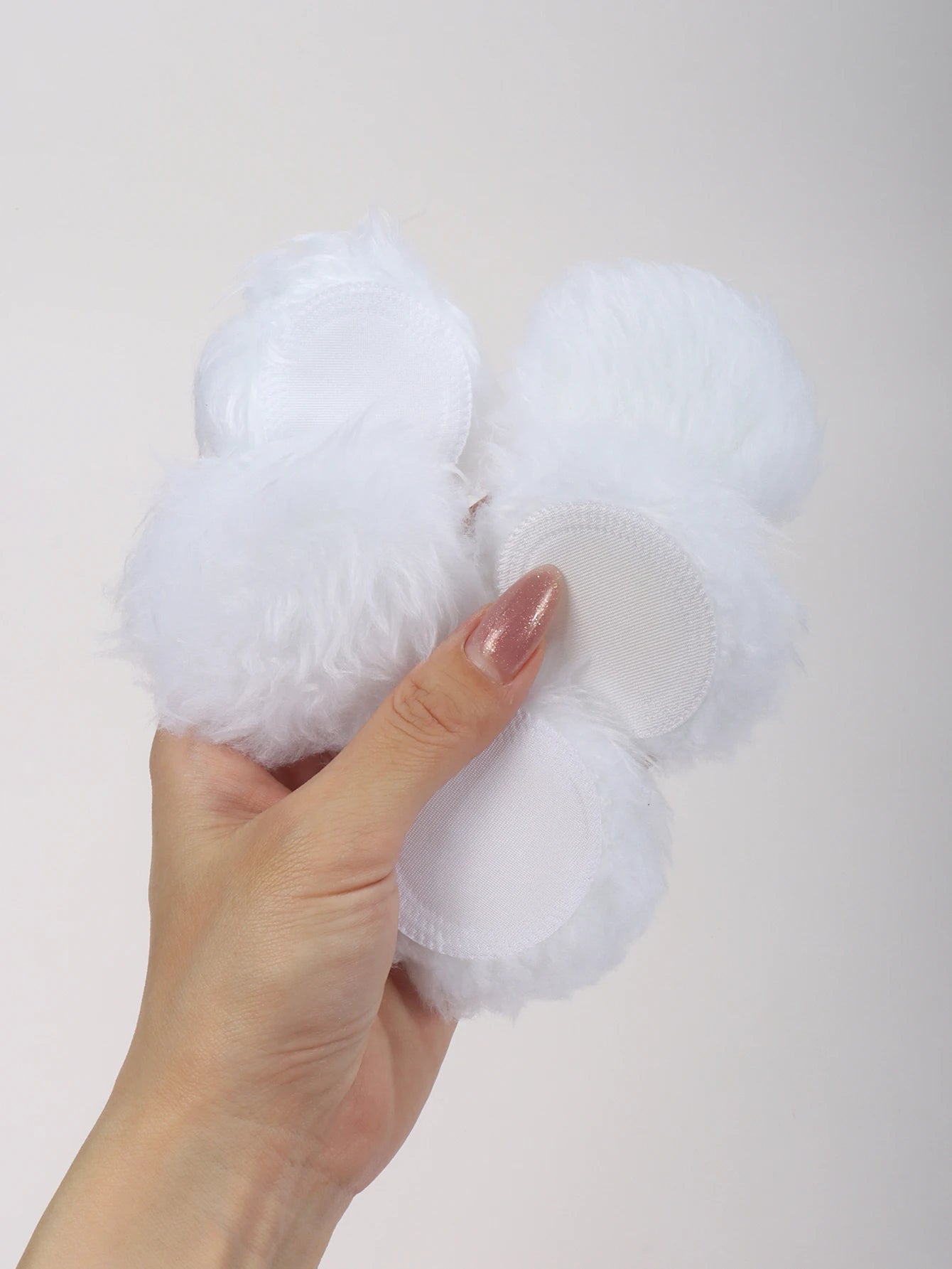 2-5-10-20Pcs Portable and Practical High-Grade White Round Powder Puff for Base and Fixing Makeup Pi-Mart