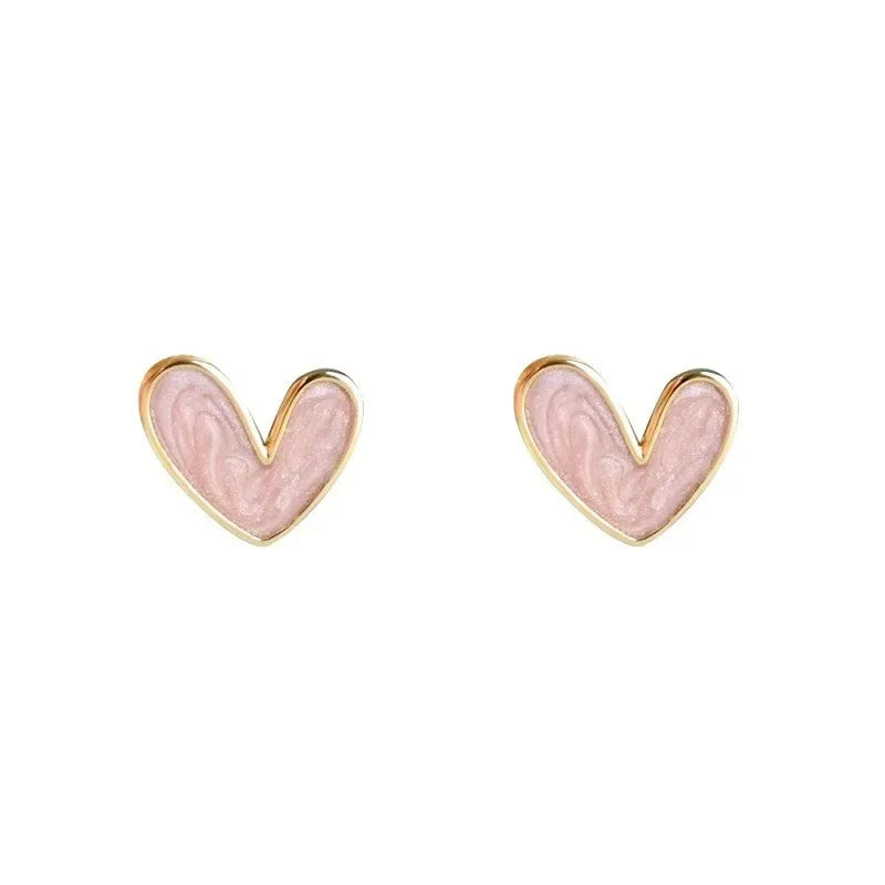 New Fashion love Heart Pearl Earrings for Women Sweet Elegant Temperament Drop Earring Trend Jewelry Accessories Pi-Mart