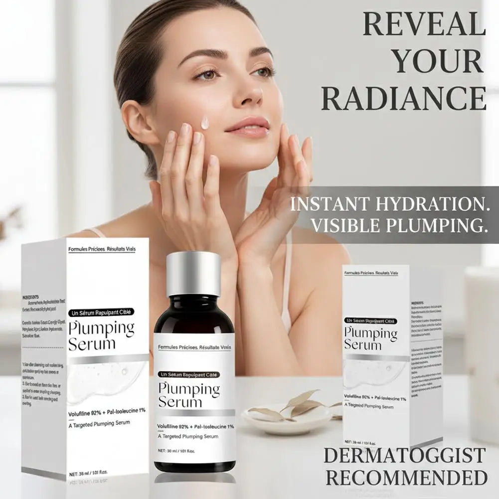 Volufiline 92% + Pal-Isoleucine 1% Plumping Serum with Niacinamide Plumping Anhydrous Skin Radiance Boosting Facial Serum 30ml Pi-Mart