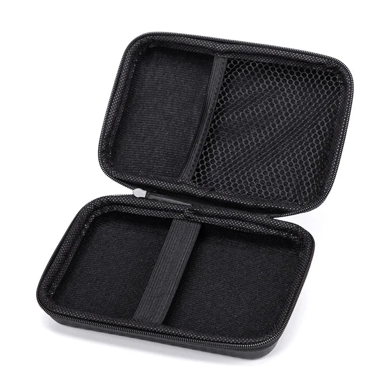 Portable Eva Storage Bag for External M.2 Hard Drive/Earphone/Data Line HDD Case Black Hard Disk Case HDD Storage Protection Bag Pi-Mart