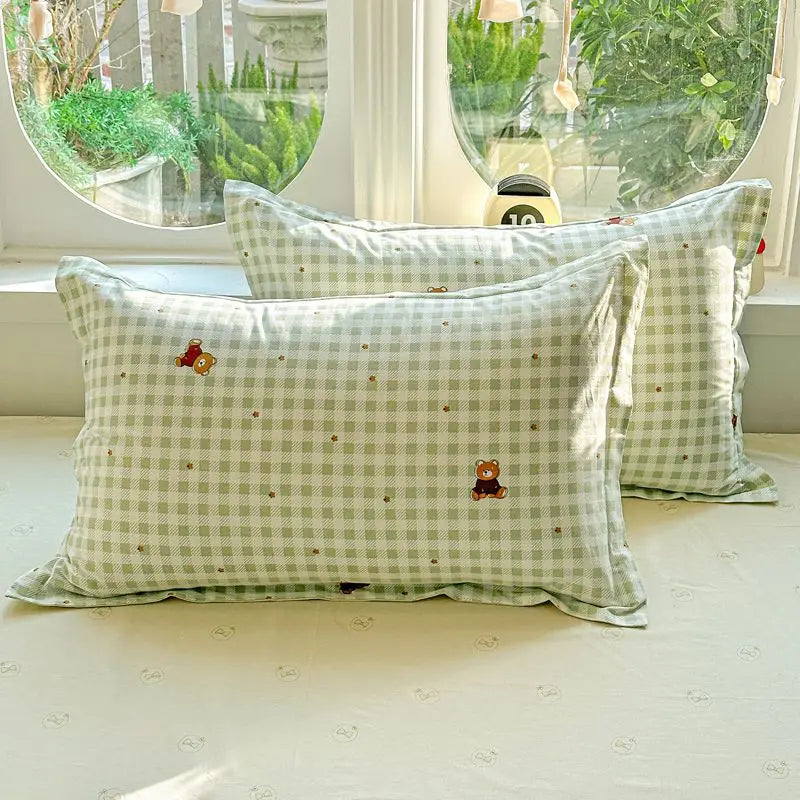 100% Cotton Bedding Set Duvet Set, Quilt Cover Pillow Sham, Wrinkle Free Machine Washable, All Season Comfort 240x220 Pi-Mart