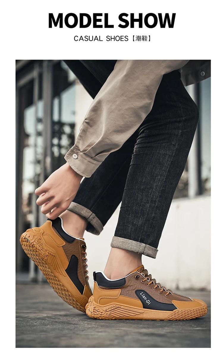 Spring and Autumn Fashion Elastic Band Sneakers for Men, Versatile Trendy Casual Shoes, Student Running Shoes, Soft-Soled Lightweight Men's Shoes Pi-Mart