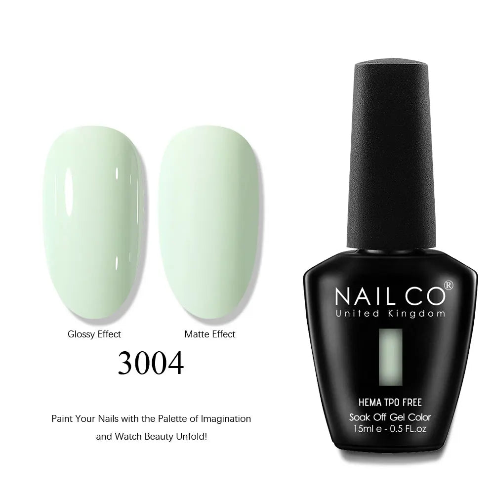 NAILCO 15ml Nails Art Gel Lack Polish Summer Hybrid Nail Varnish Manicure UV Top Coat Base HEMA TPO FREE Esmalte Nail Gel Polish Tri Light Beauty