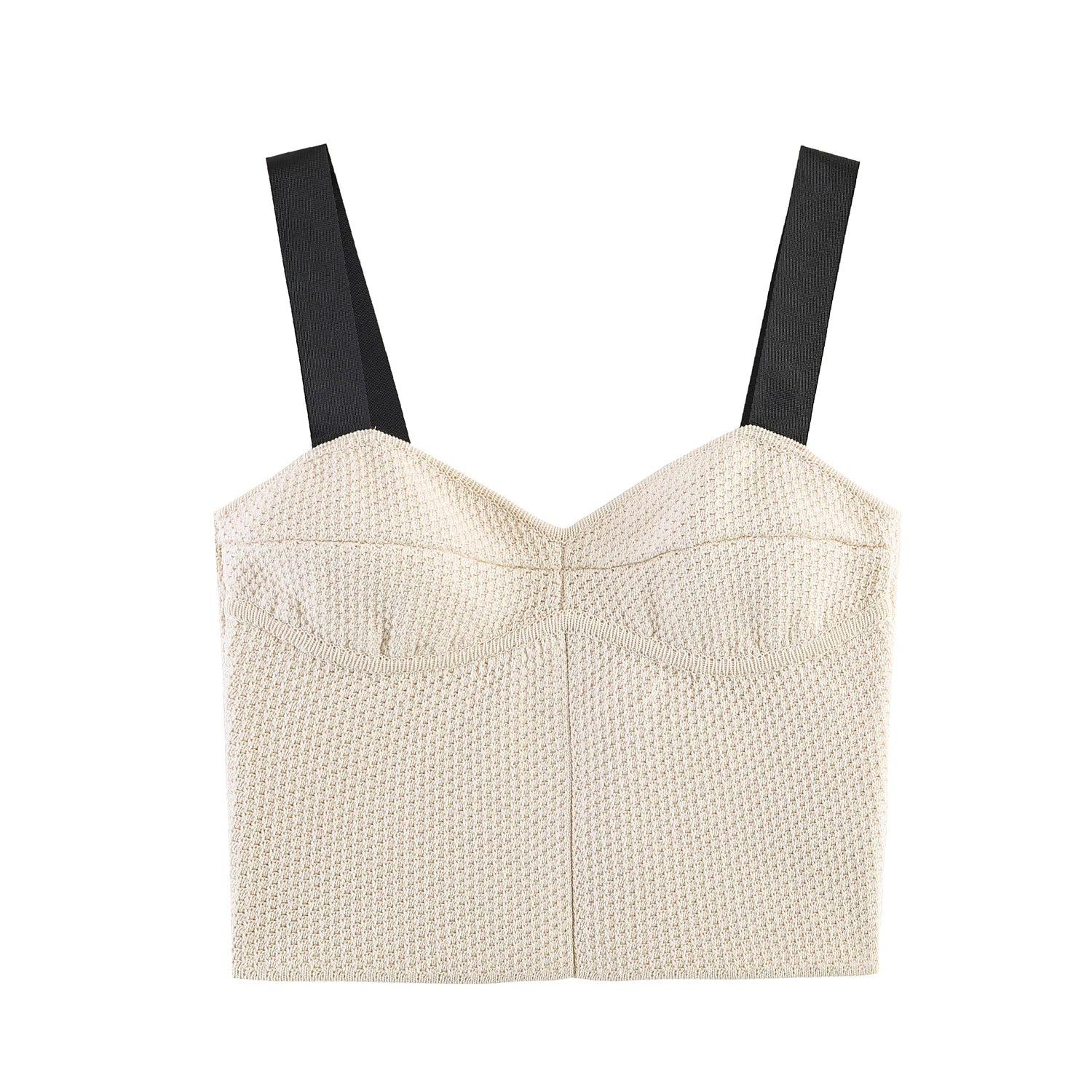 Summer minimalist style V-neck slim fit structured knit short sleeved knitted jacket with suspender short top and half skirt LadyShow.Store