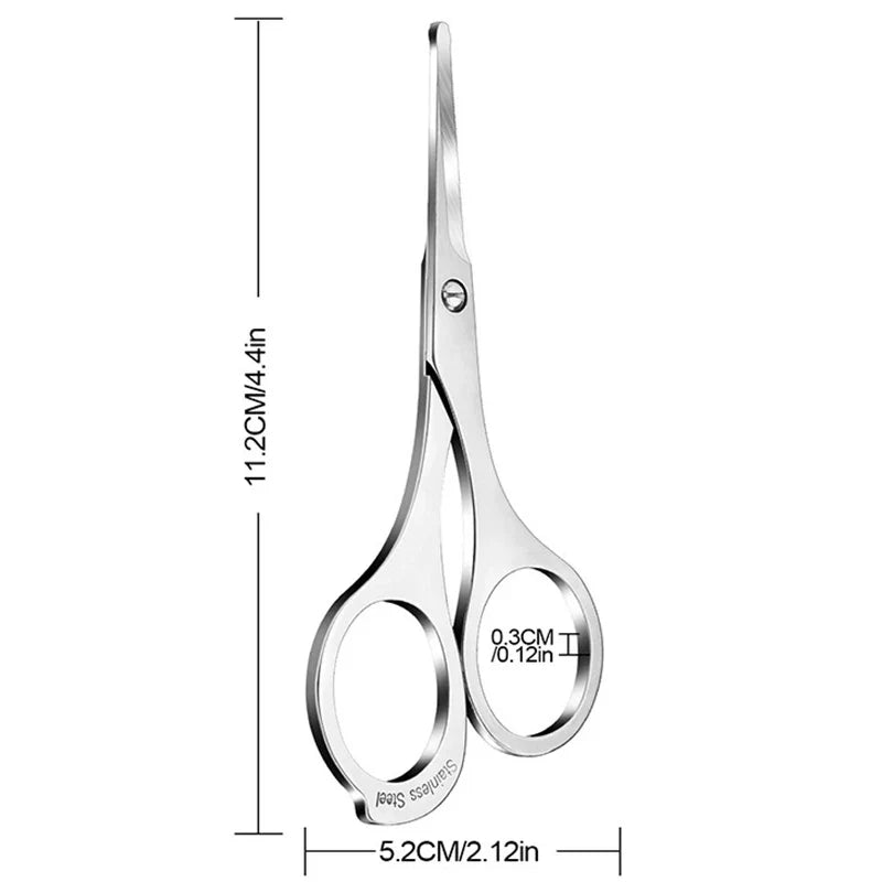 1Pc Nose Scissors Beauty Products Makeup Tool Hair Remover Nail Cuticle Round Tip Scissors Safe Health Nose Hair Scissors Tri Light Beauty