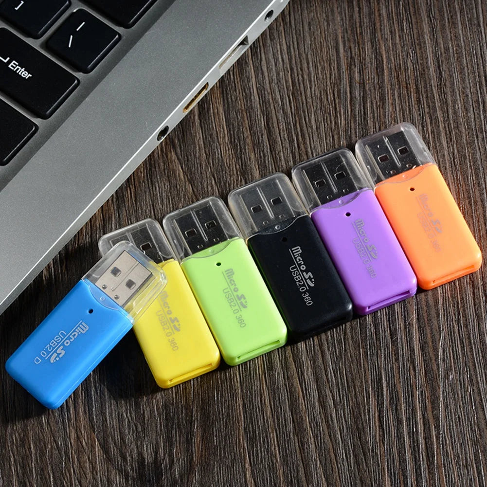 NNBILI USB micro-SD/TF Card Reader USB 2.0 Mini Mobile Phone Memory Card Reader High Speed USB Adapter For Laptop Computer Pi-Mart