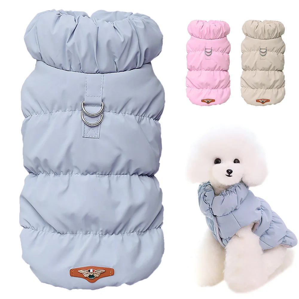 Soft Warm Dog Clothes Winter Padded Puppy Cat Coat Jacket For Small Medium Dogs Chihuahua French Bulldog Poodle Vest Pet Outfit Pi-Mart