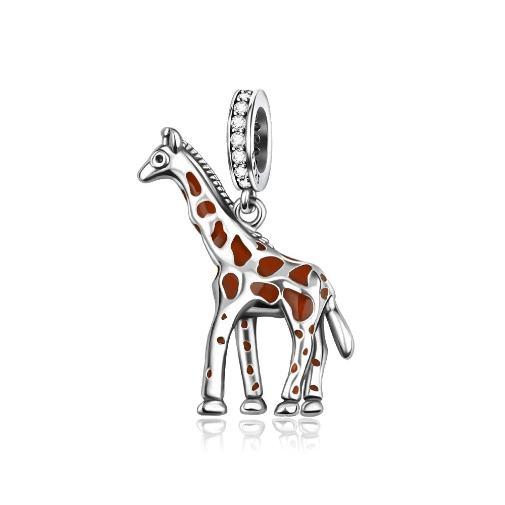DSN 925 Silver King Of The Grasslands 2026 Charm Beads Pendant Fits Bracelet Necklace DIY Women Festival Party Jewelry Gifts Pi-Mart