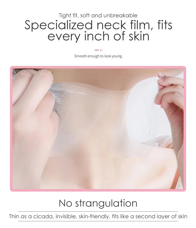 10pcs Goat Milk Neck Mask Collagen Firming Hydrating Crystal Neck Masks Skincare Nourishing Brightening Beauty Necks Skin Care Pi-Mart