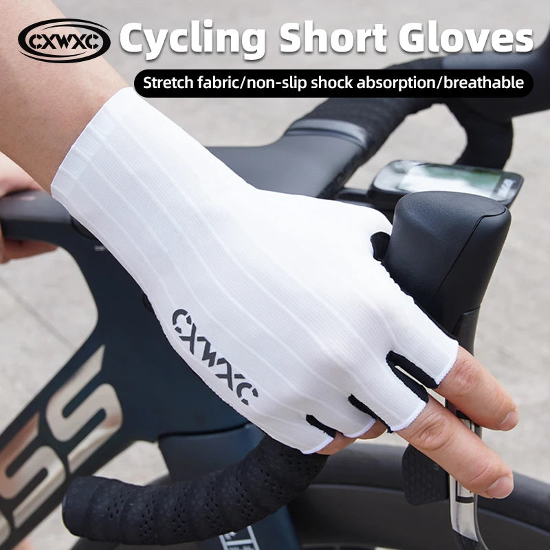 CXWXC Cycling Half Finger Gloves Men Women Breathable Anti-slip Glove Fitness Sport Training Gloves With Extended Wrist Guard Pi-Mart