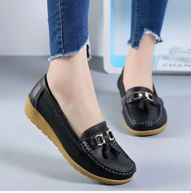 Women Shoes Slip On Loafers For Ballet Flats Women Moccasins Casual Sneakers Zapatos Mujer Flat Shoes For Women Casual Shoes Pi-Mart