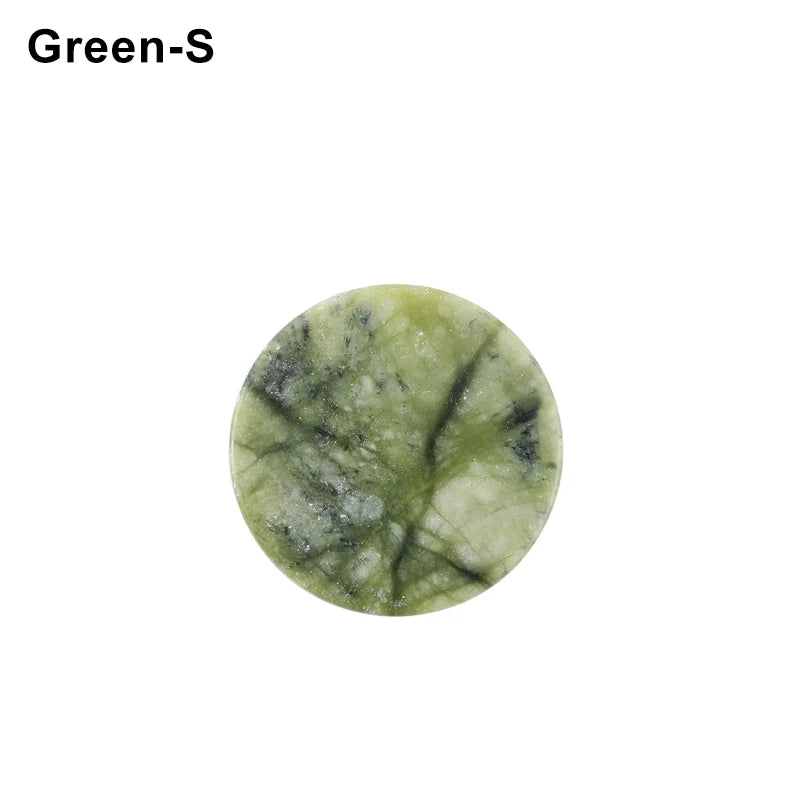 Glue Pallet Eyelashes Extensions Pink Green Jade Stone Reusable False Eye Lashes Adhesive Pallet Pad Holder Makeup Accessories Pi-Mart