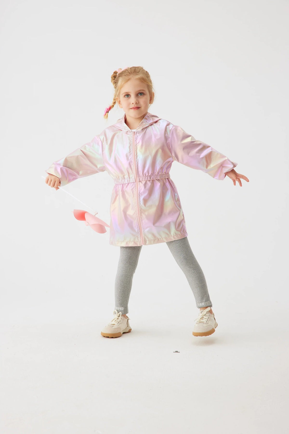 Girl's Spring and Autumn Children's Light and Thin Breathable Zipper Coat Jacket for Boys and Girls Fashion Thin Jacket Pi-Mart