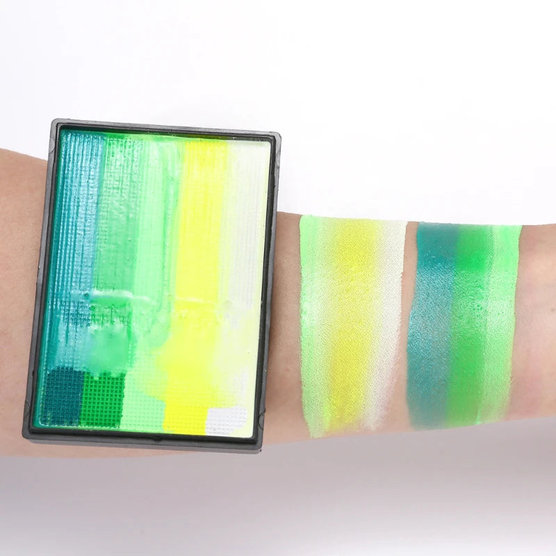 50g Facial and Body Paint Palette,Non-Toxic Rainbow Water-Soluble Body Paint for Rainbow Festival,Cosplay,Party,Art,Stage Makeup Pi-Mart