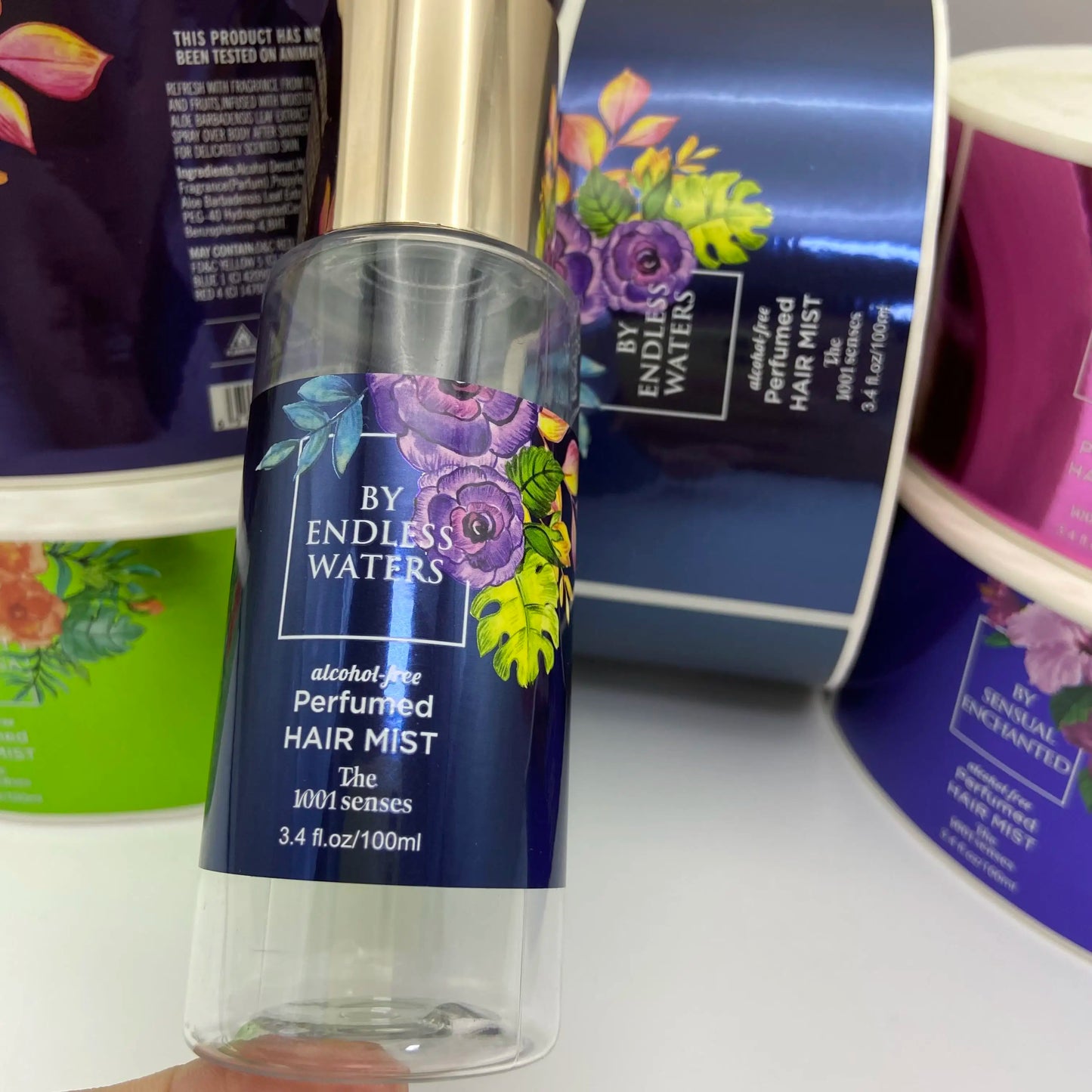 Custom Cosmetic Labeling Waterproof Oil-resistant Beauty Product Packaging Labels Personalized Skincare Labeling Tri Light Beauty
