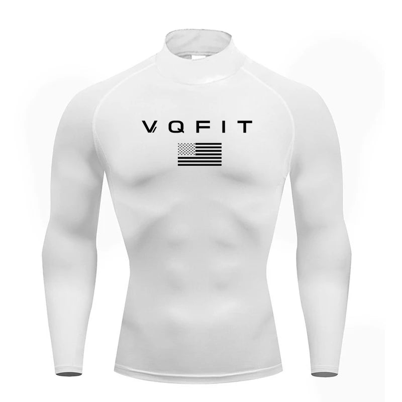 Mens Running T-shirts Autumn Fitness Long Sleeve Sport Shirt Jogging Gym Clothing Sportswear Quick Dry Compression T Shirts Pi-Mart