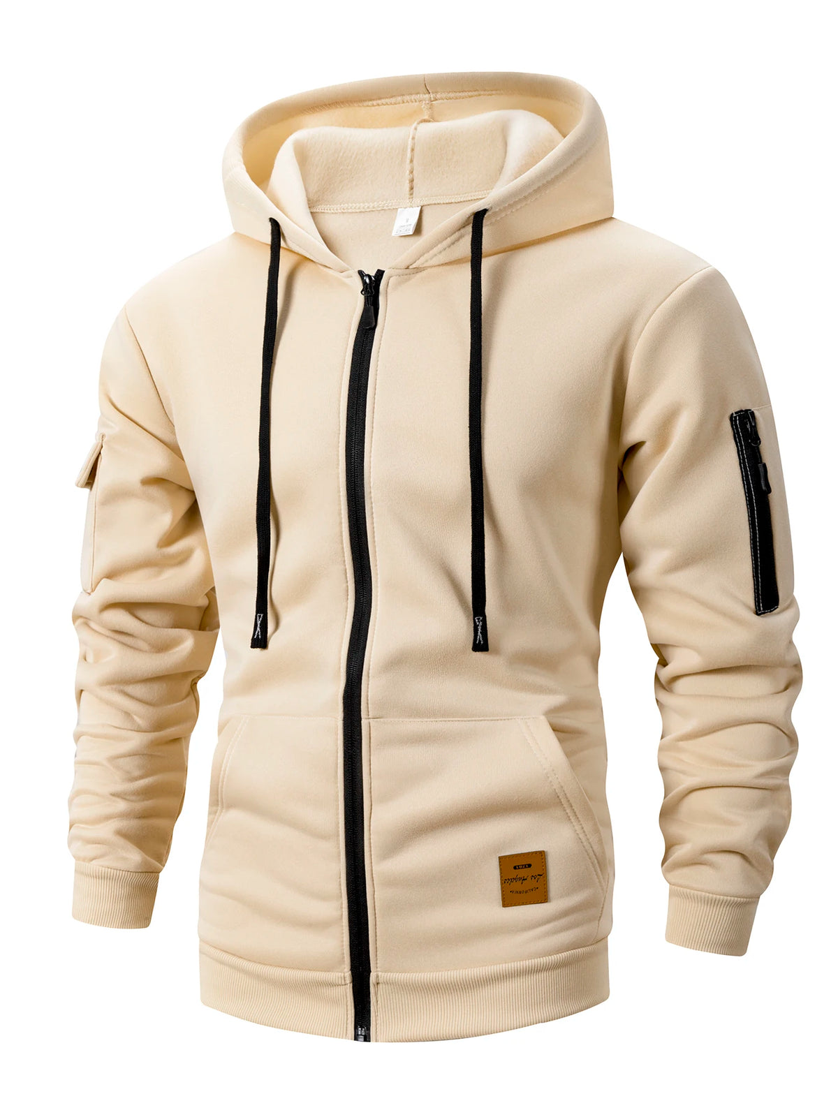 2025 New Autumn Men Sweatshirts Long Sleeve Jacket Hoodie Zipper Closure Jacket Male Hoodies Sweatshirt Slim Fit Male Clothing Pi-Mart