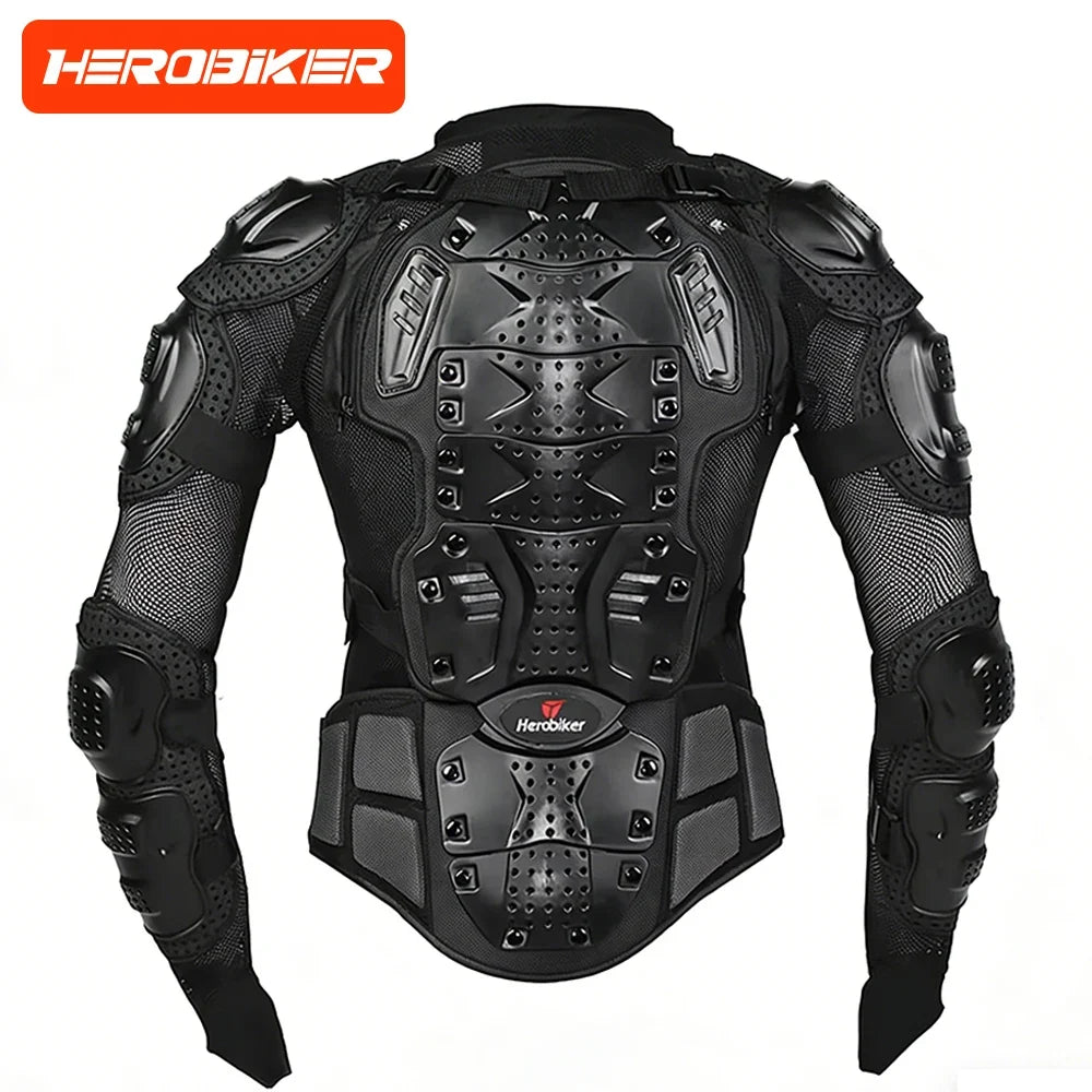 5XL Motorcycle Jackets Men's Full Body Armor Protection Jackets Motocross Enduro Racing Moto Protective Equipment Clothes LadyShow.Store