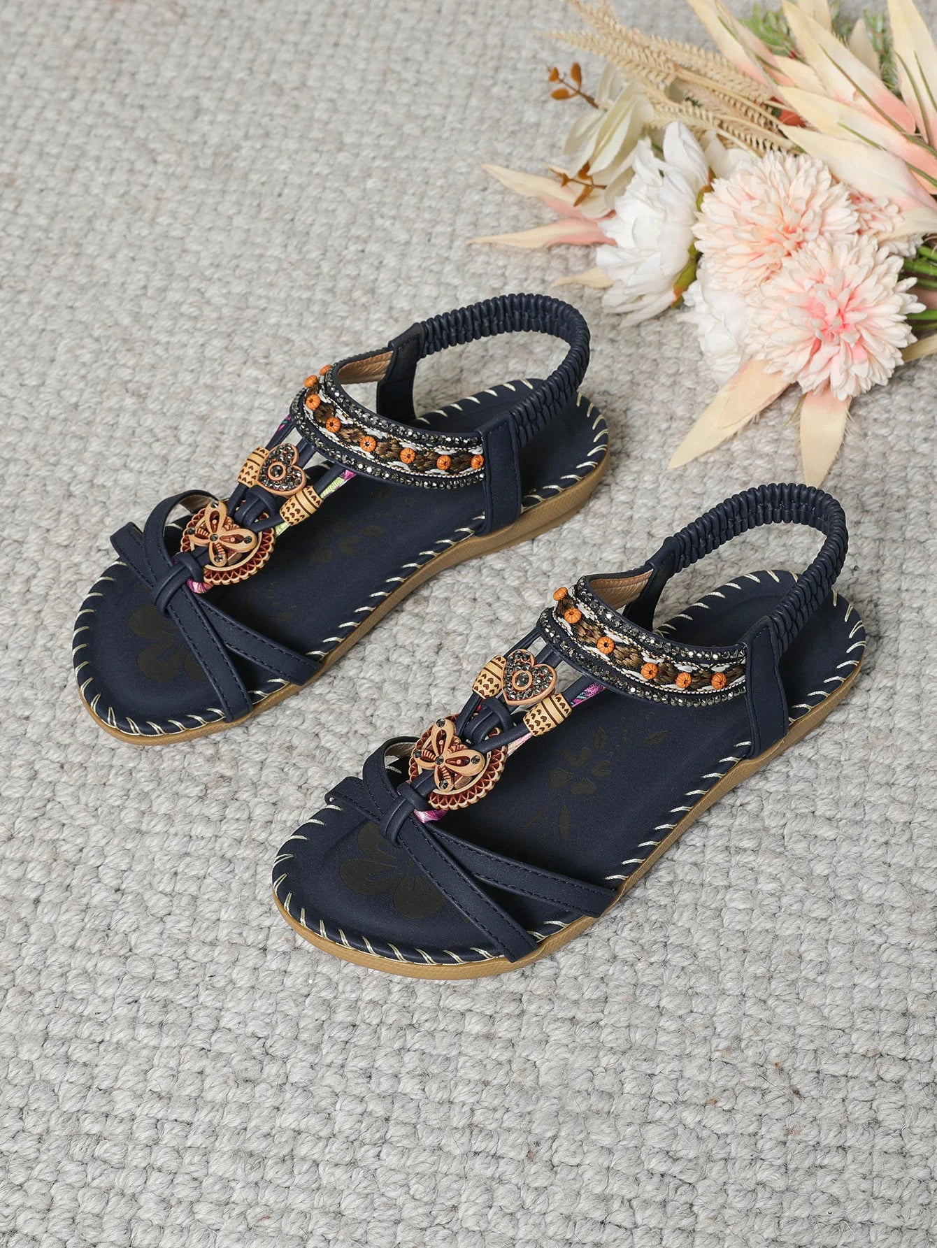 Women's Sandals Bohemian Sandals Outdoor Soft Sole Beach Sandals Platform Lightweight Women Casual Shoes Flat Plus Size Sandal LadyShow.Store