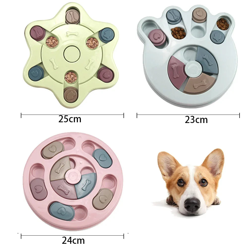 Dog Puzzle Toys Slow Feeder Interactive Increase IQ Food Dispenser Non-Slip Slowly Eating Bowl Cat Dogs Food Games Pi-Mart