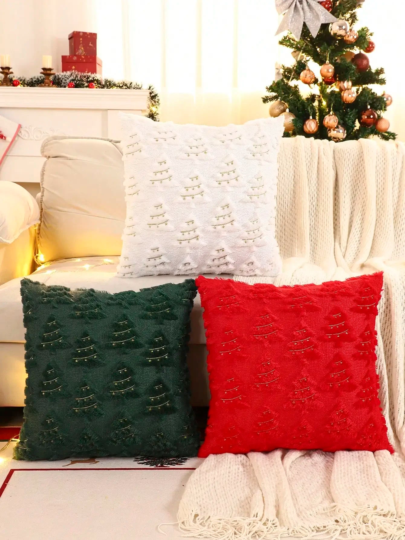 2025 New Spring Decorative Throw Pillow Covers Corduroy Boho Windmill Textured Cushion Cover 45x45CM Pillowcases Home Decor Pi-Mart