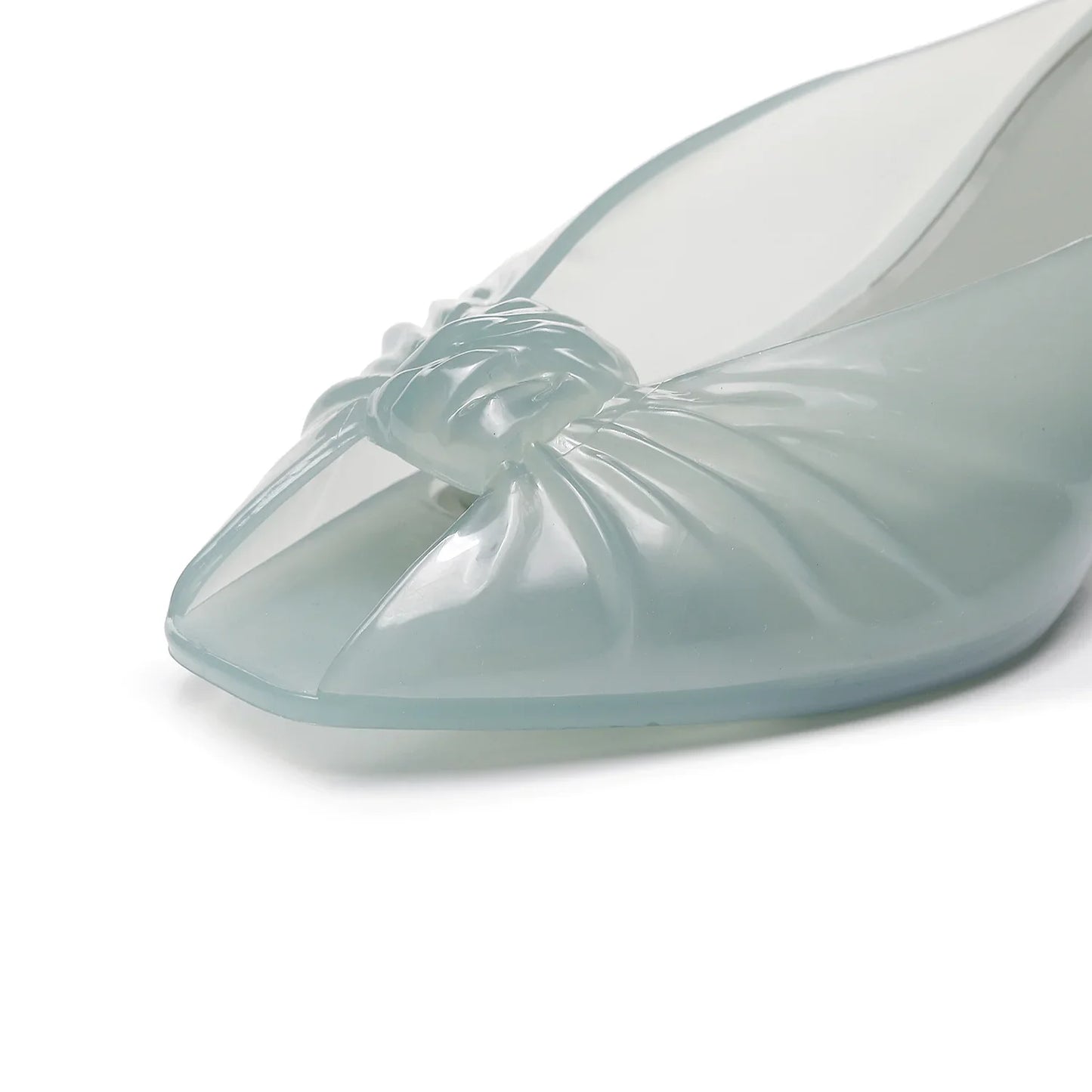 Ins Women's Fish Mouth Sandals Summer New Adult Pointed High-heeled Slippers Ladies Versatile Slim Heeled Bow Jelly Beach Shoes LadyShow.Store