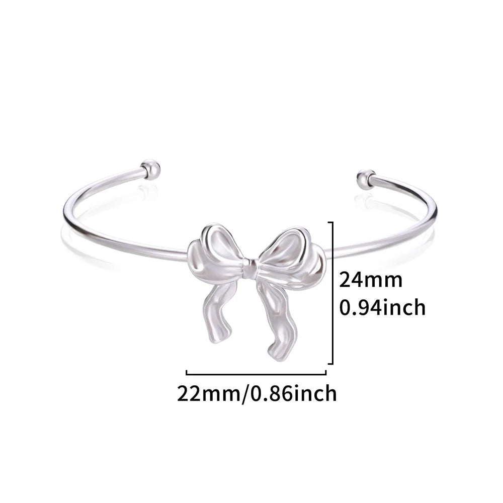 Exquisite Classic Bump Pattern Openning Bangles Bracelet For Women Cuff Bracelet Gold Color Stainless Steel Hand Ornament Gift Pi-Mart