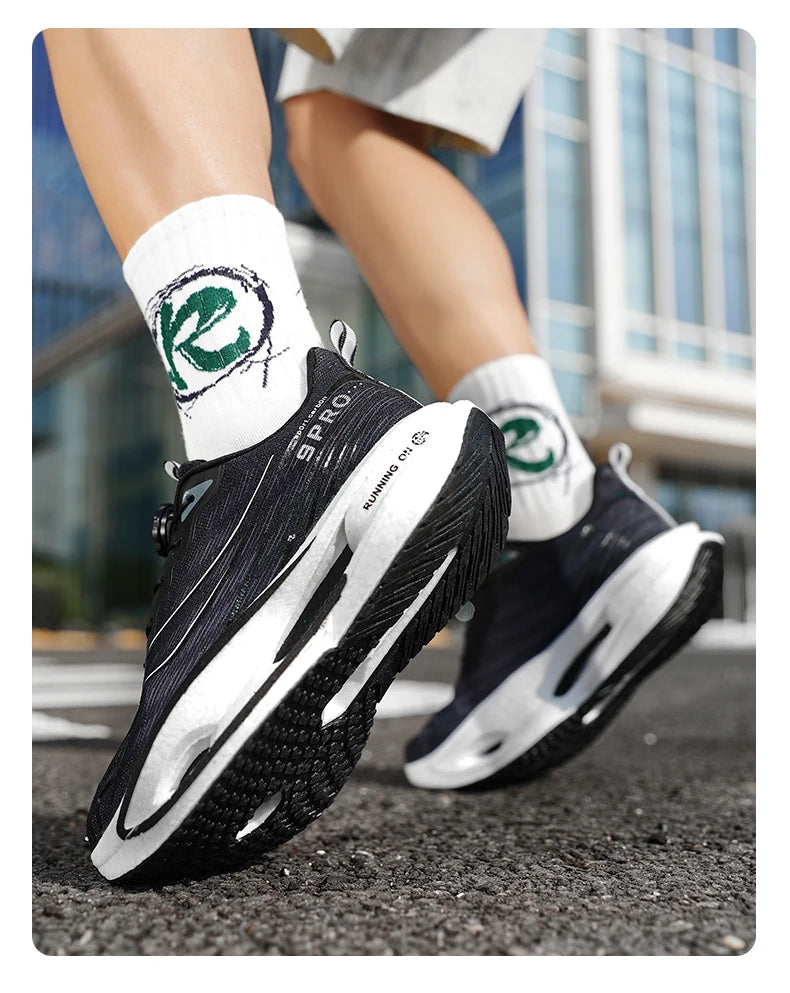 2026 Running Shoes Carbon Board Marathon Men Sports Breathable Lightweight Women's Comfortable Athletic Nonskid Casual Sneakers Pi-Mart