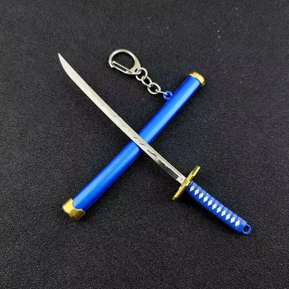 Mini Samurai Sword Keychain Anime Scabbard Key Ring Katana Buckle Key Chain for Men Women Cosplay Toy Jewelry Gift Pi-Mart