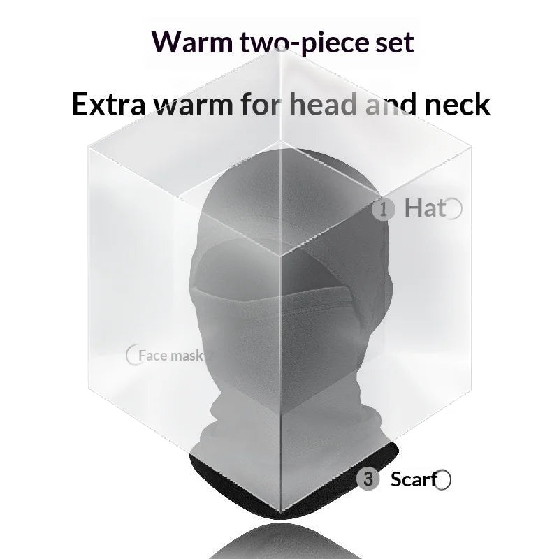 Winter Warm Balaclava Unisex Winter Skiing Masks,Outdoor Windproof Bicycle Windproof Warm Hats Winter Cold Masks And Scarves Pi-Mart