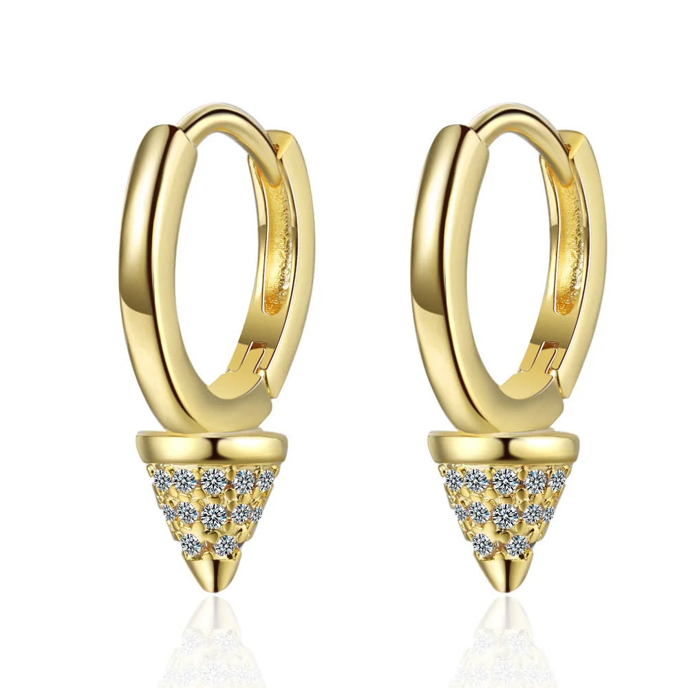 925 Sterling Silver Earrings New Women Elegant Temperament Sterling Anniversary Gift Fashion Jewelry Accessories Geometric Ears Pi-Mart