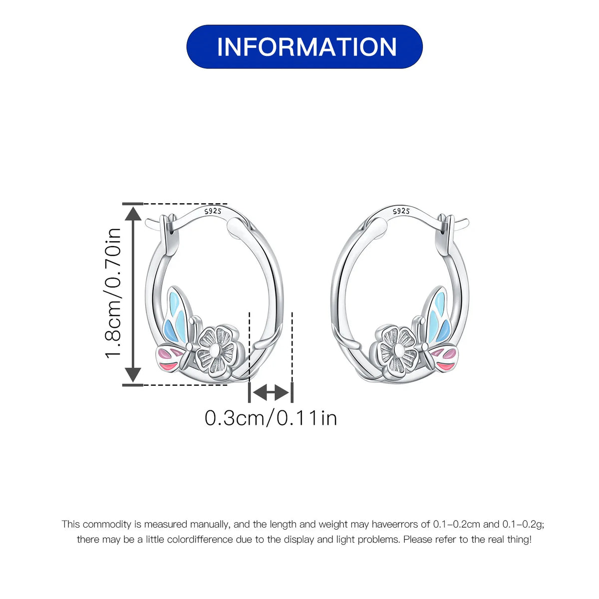 925 Sterling Silver Cute Lazy Cat Animal Pet Earrings Jewelry Hoop Earrings For Women Jewelry Birthday Party Fine Gifts Pi-Mart